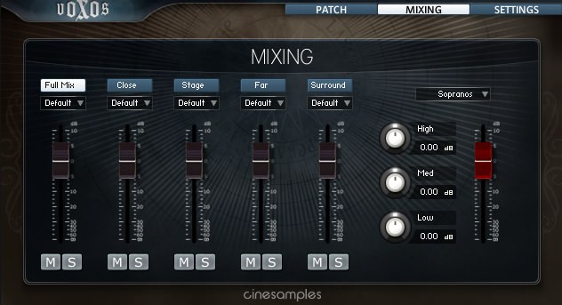 Voxos mixing
